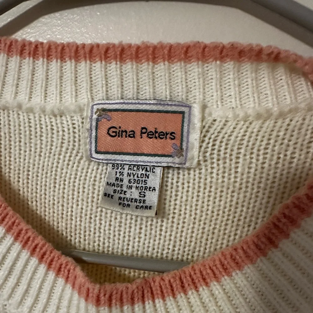 Vintage Cottage Style Knit Sweater Women’s Size Small - Picture 4 of 7